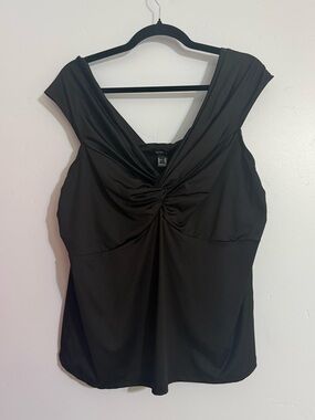 Twist-Front Sleeveless Top